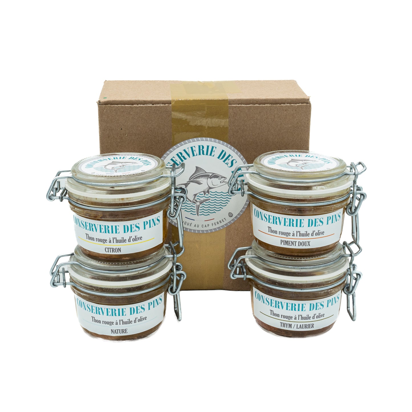 COFFRET DE 4 BOCAUX THON ROUGE