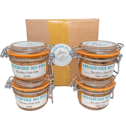 COFFRET DE 4 BOCAUX THON OBESE